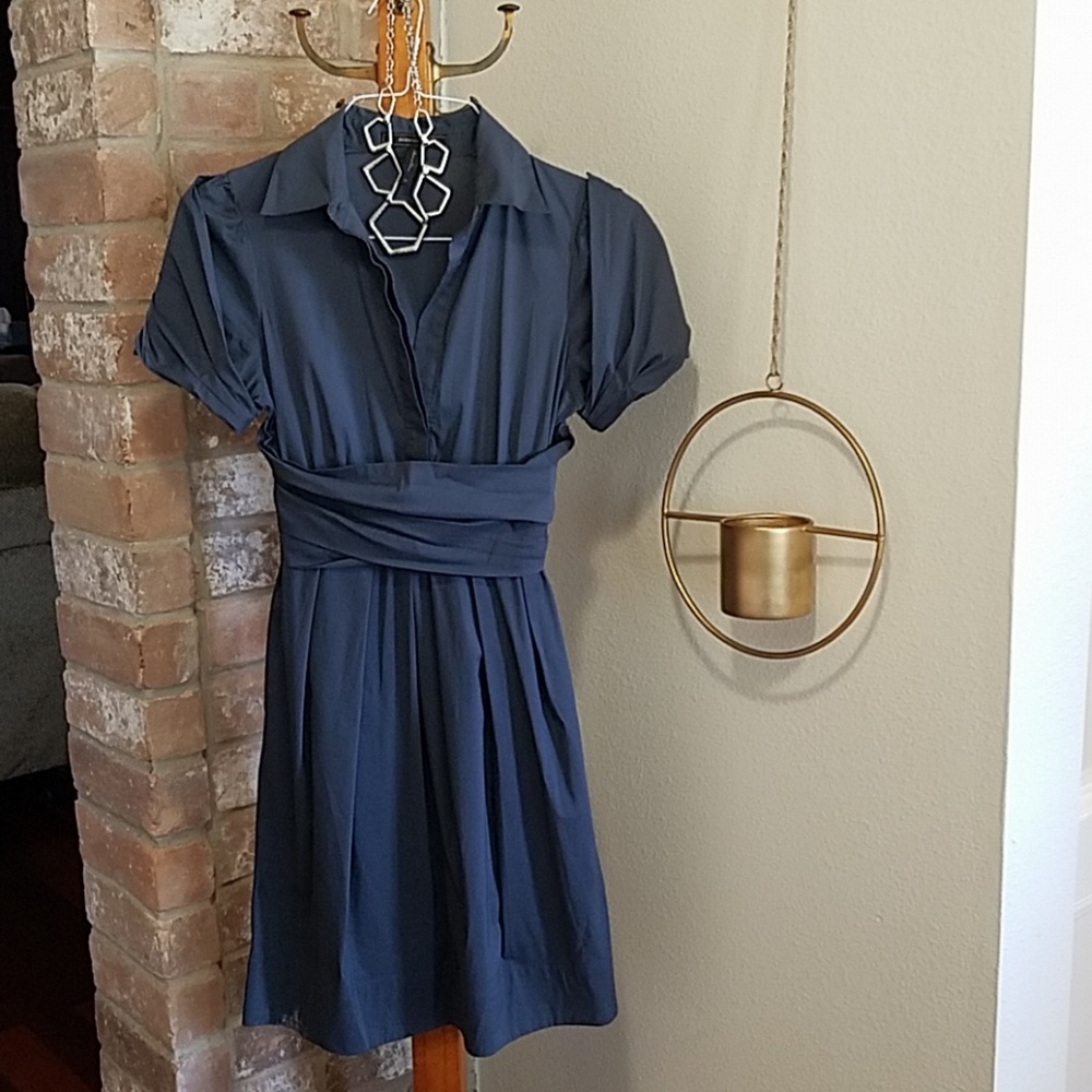 BCBG  flirty gray dress